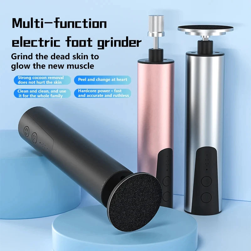 Foot Care File Electric Foot Callus Remover Leg Heels Remove Dead Skin Pedicure Tool Set and Replacement Sandpaper