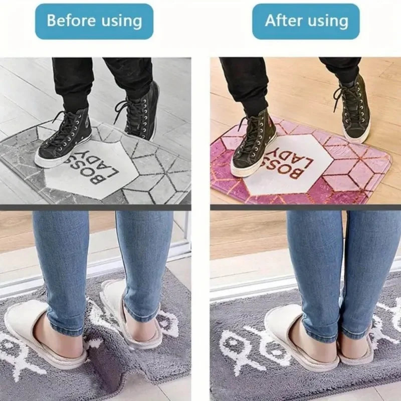 16pcs Carpet Non-slip Sticker Reusable Washable Anti-slip Mat Anti Curling Rug Pads Floor Carpet Corner Clip Fixed Grippers Tape