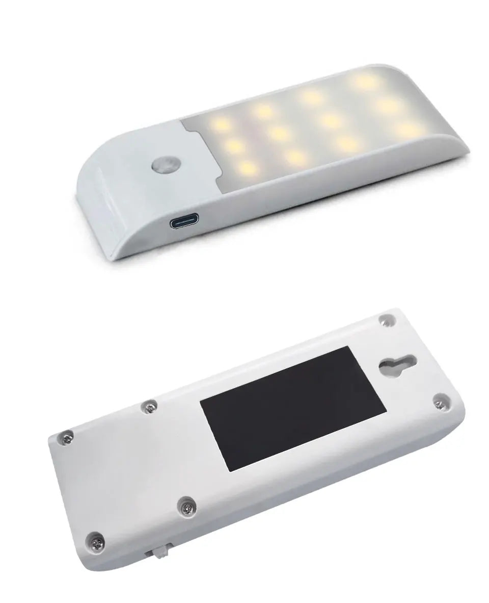 Rechargeable Night Light with Motion Sensor Led Lamp for Corridor Bathroom Closet Kitchen Under Cabinet 12LED High Brightness