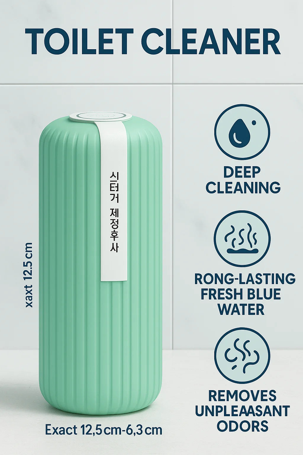 Automatic Toilet Cleaner Bottle | Deep Cleansing, Odor Removal, Long-Lasting Fresh Blue Water, Eco-Friendly Bathroom Essential