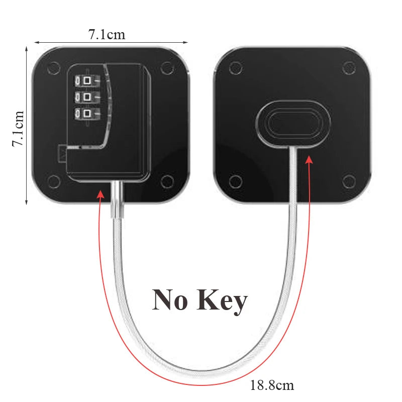 Baby Safety Password Lock Multi-Functional Door Window Kids Protection Locks Anti-Pinch Hand Drawer Refrigerator Cabinet Buckles