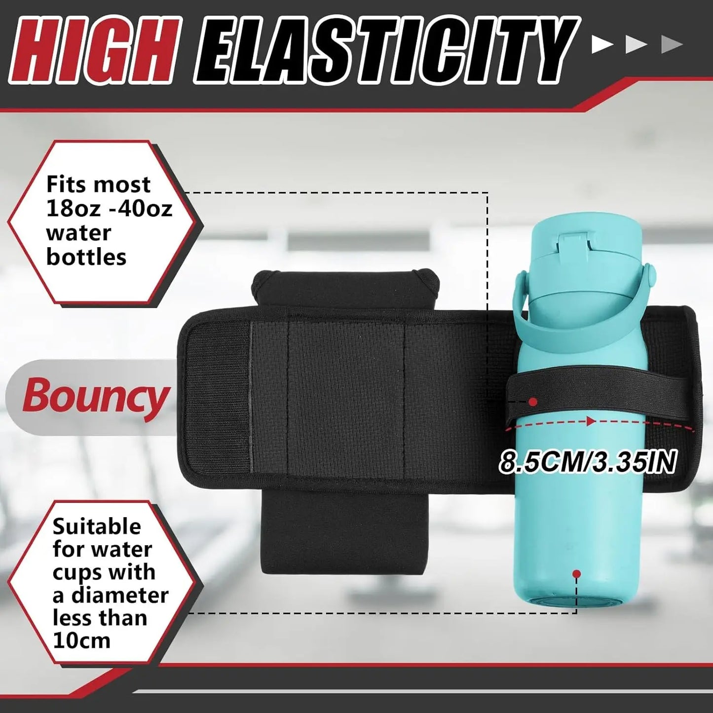 Magnetic Water Bottle Holder Water Bottle Holder Gym Accessories Water Bottle Holder with Key Pocket Mobile Phone SIM Card