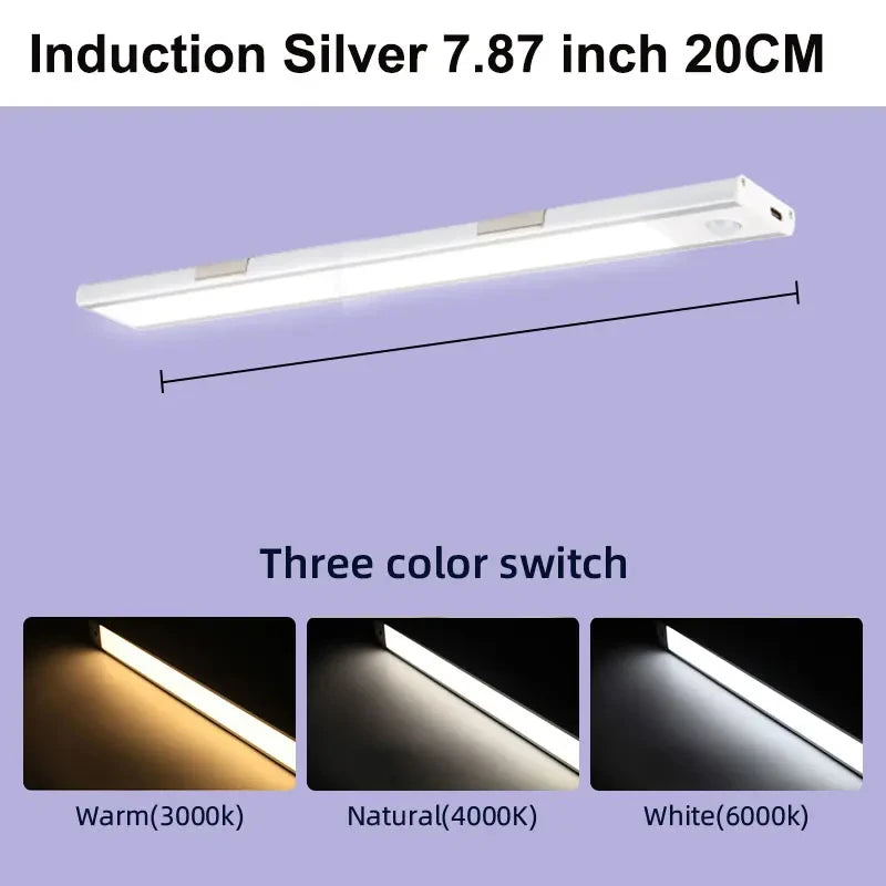 LED Sensor Cabinet Lights Dimmable Night Light for Living Room Wardrobe Kitchen Lamp Led Tube Wireless Motion Sensor Night Lamp