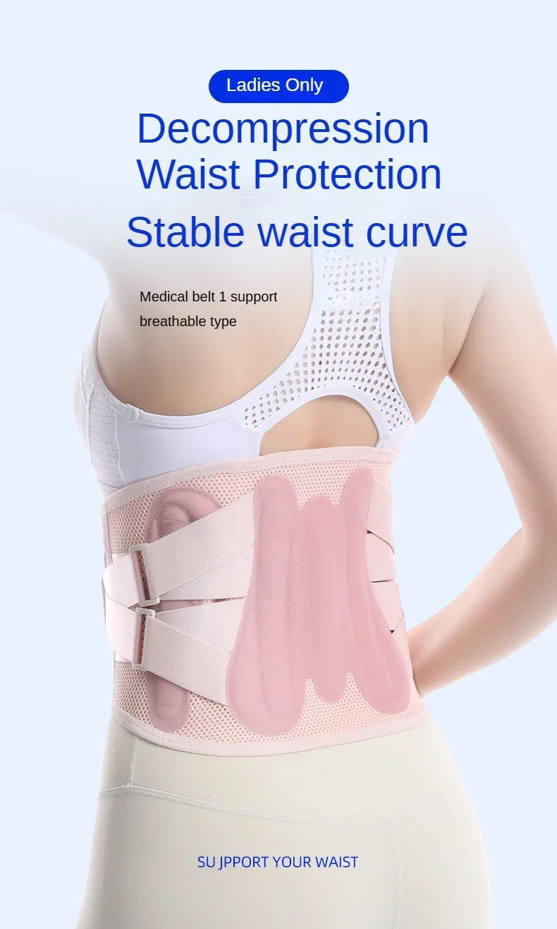 Adjustable Back Support Belt  Lumbar Support Breathable Lower Back Brace for Sciatica Scoliosis Herniated Disc Sciatica