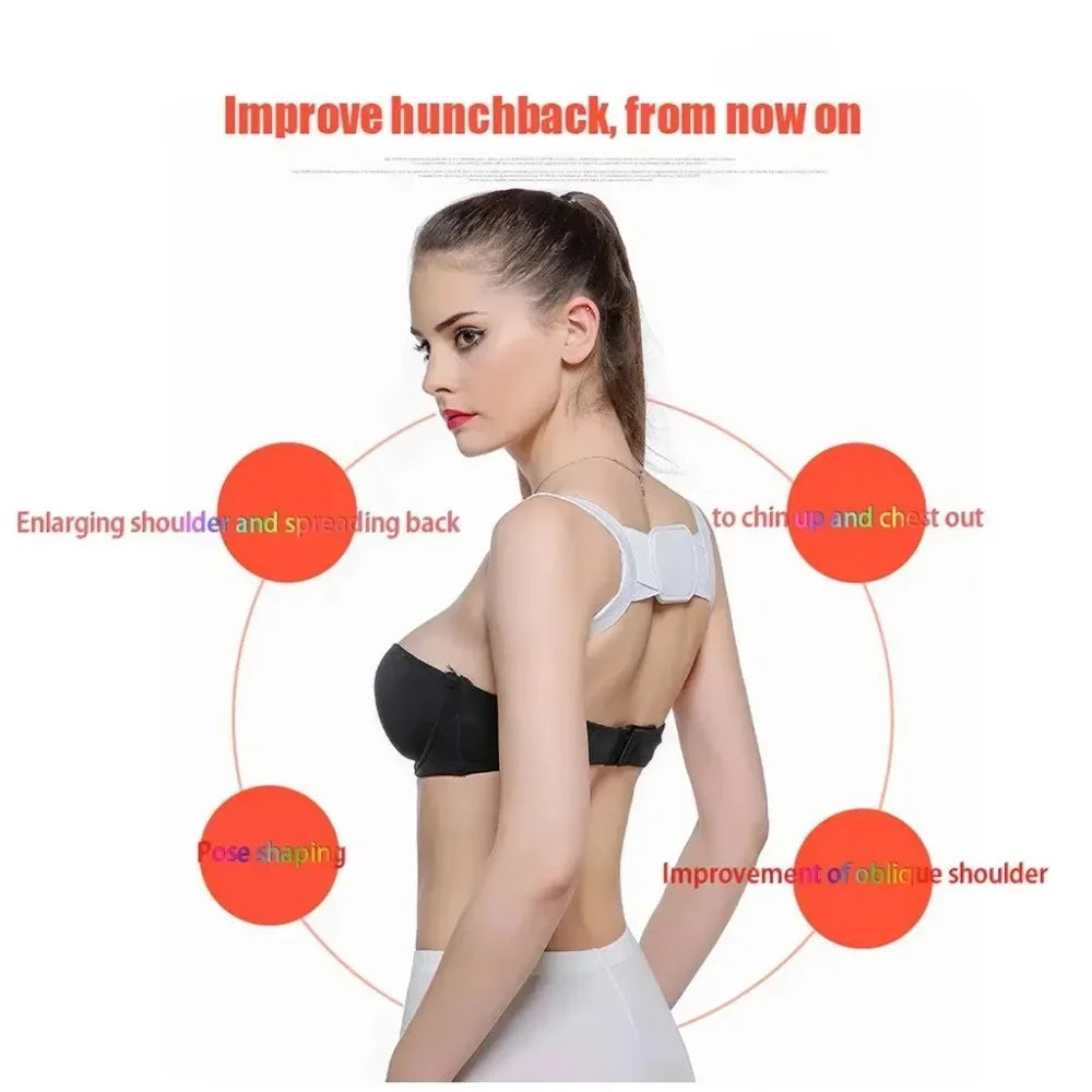 Back Posture Corrector Adjustable Support Shoulder Belt Adults Children Back Straightener Correction Spine Bone