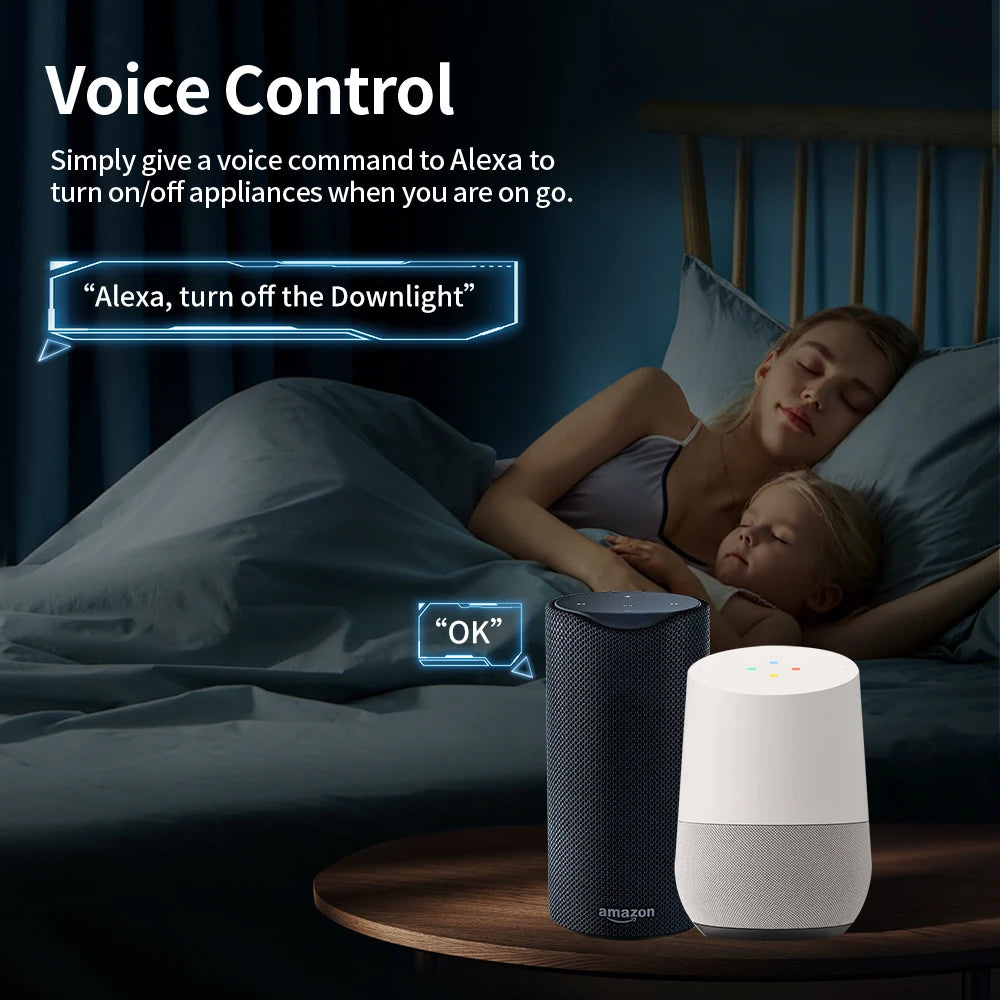 TNCE Tuya Smart Plug WiFi/Zigbee3.0 Smart Socket EU 16A/20A Power Monitor Timing Voice Control Function Works With Alexa