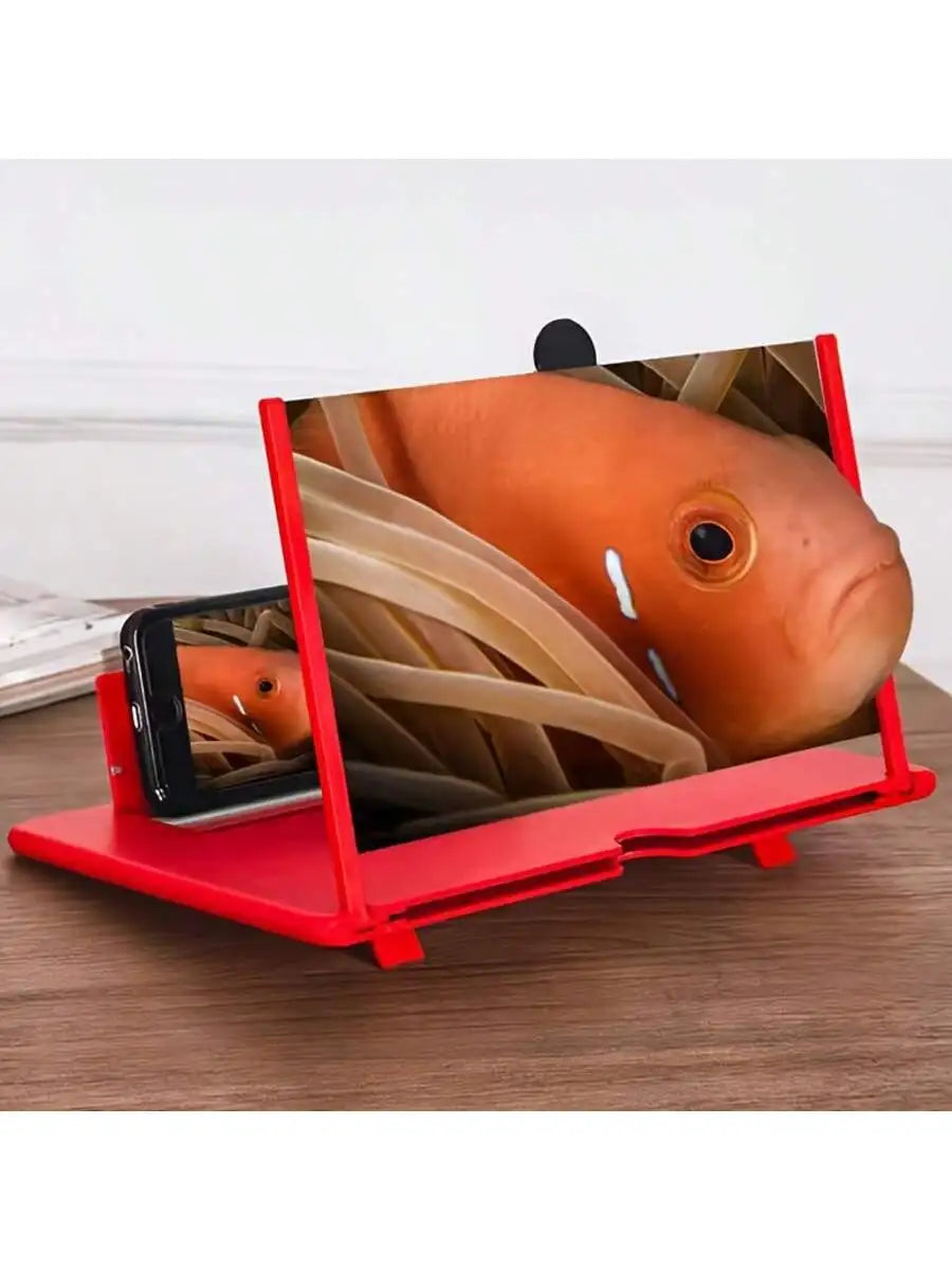 Foldable Phone Screen Magnifier Stand, Convert Smartphone to Tablet, Hands-Free Viewing, Eye Protection Design, Portable Design