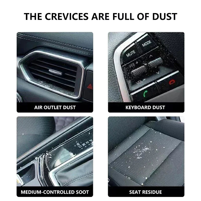 Car Interior Cleaning Soft Brush Tool Dust Remover For Skoda Fabia Kodiaq Kamiq Superb Yeti Octavia Enyaq Rapid Karoq Derivati