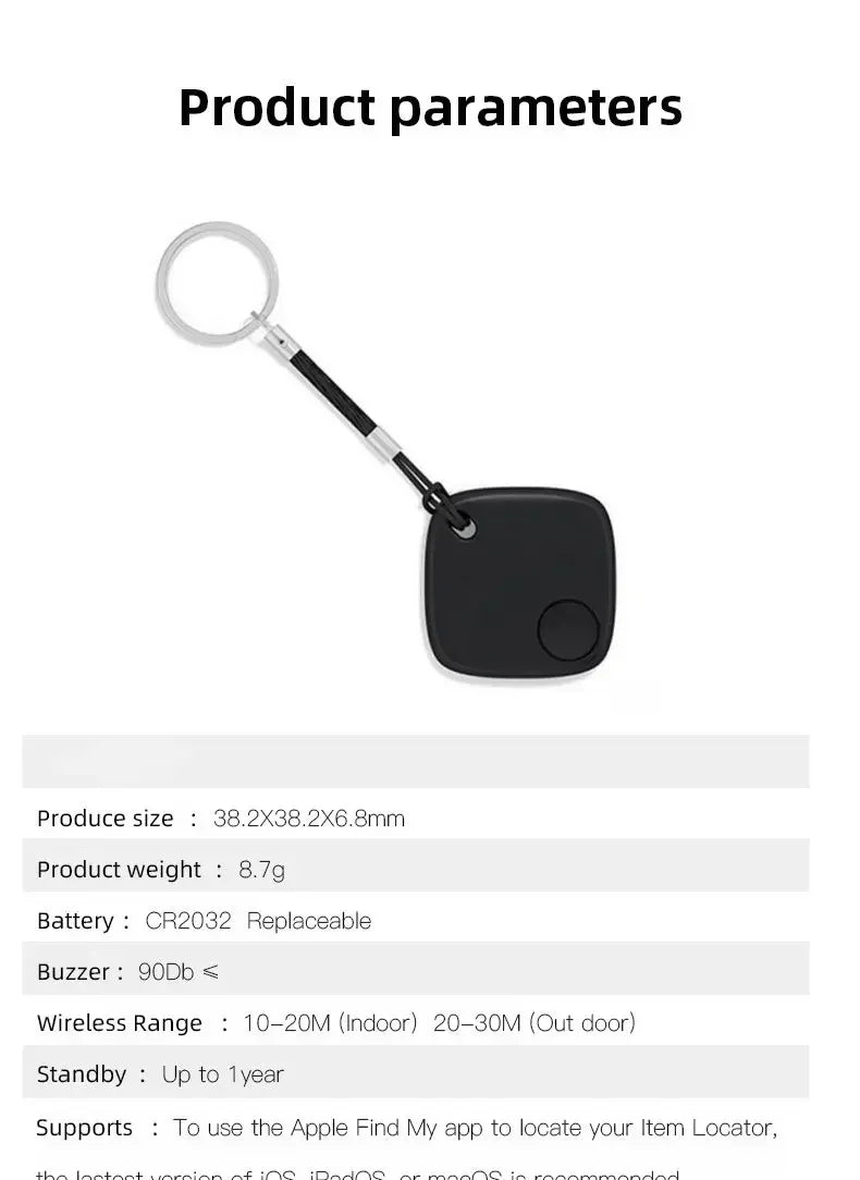 Миниатюрное Bluetooth-устройство слежения, приложение «Найти мой», умная метка, GPS-трекер для детей и домашних животных, автомобильный GPS-трекер, умное устройство защиты от потери, сигнализация, напоминание, позиционер.