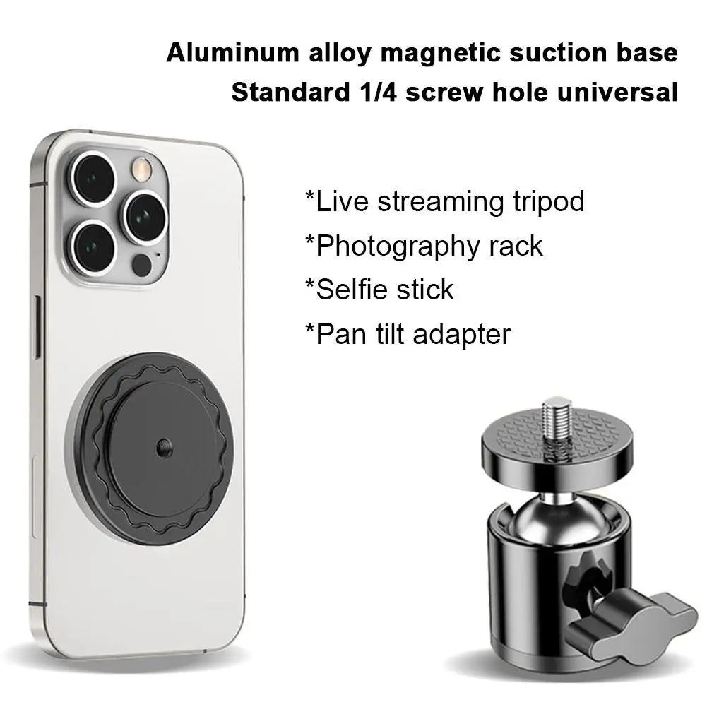 Magnetic Base For MagSafe 1/4 Screw Interface Car Cellphone Stand Mount Magnet Car Phone Holder Accessories
