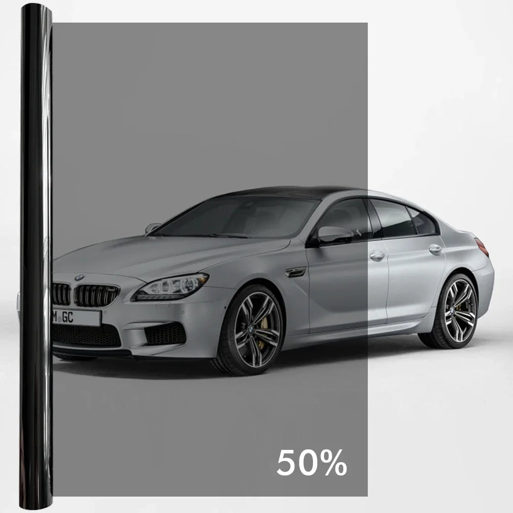 50cmx3/6m Car Window Privacy Tint Film Auto Vinyl Anti Look Dark Glass Foils Sticker Summer Solar UV Films Protector Accessories