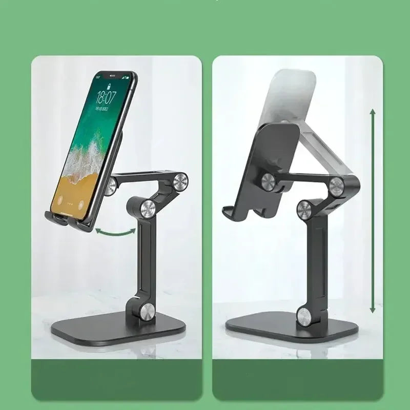 Настольная подставка для мобильного телефона iPhone, iPad, Xiaomi, регулируемая, складная, универсальная, для использования на столе.