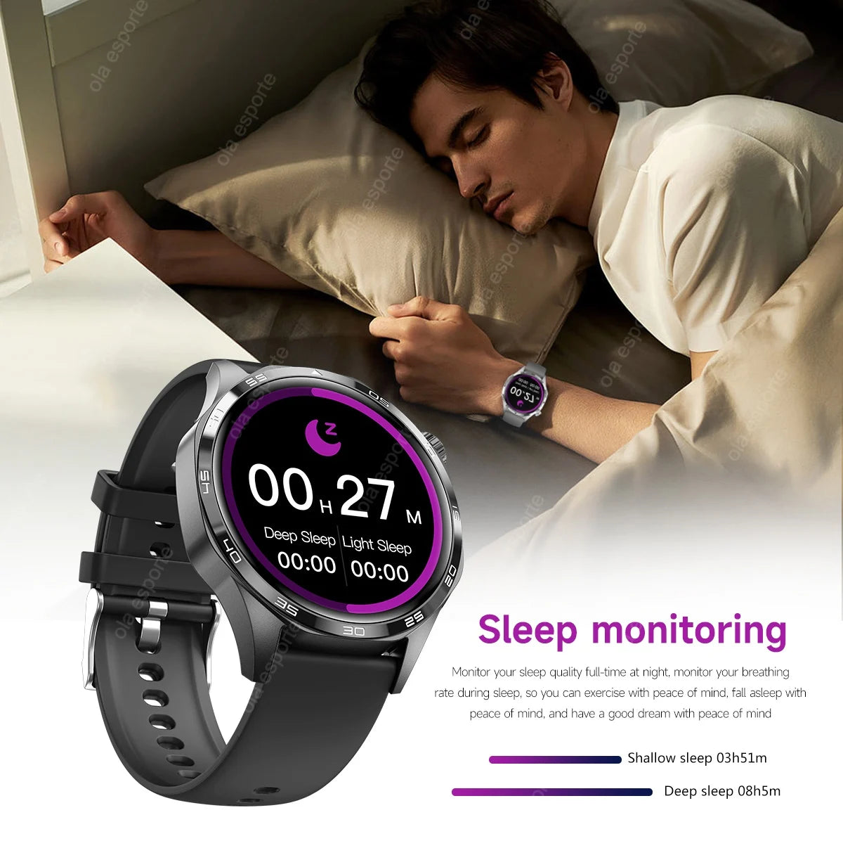 ساعة GT5 Pro الذكية الجديدة للرجال، إصدار 2025، مزودة بنظام تحديد المواقع العالمي (GPS)، وشاشة AMOLED بزاوية 360 درجة، وتقنية NFC، وبلوتوث لإجراء المكالمات، ومقاومة للماء، وميزة مراقبة الصحة، متوافقة مع نظام iOS.