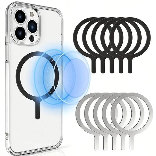 Universal Magnet Sticker Magnetic Adapter Ring Suitable for Magsafe IPhone Wireless Charging Cellphone Round Metal Plate Ring