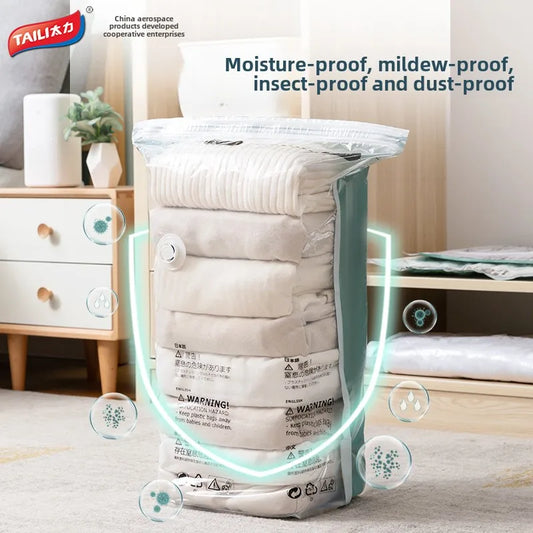 Vacuum Compression Bag No Pumping Clothes Quilt Storage Home Bag Large 3D Vacuum Compression Bags
