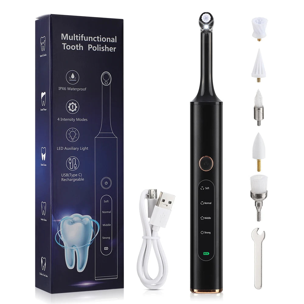 Electric Dental Teeth Polisher Ultrasonic Teeth Cleaner Oral Irrigator Calculus Stain Plaque Remover Tartar Teeth Whitening Kits