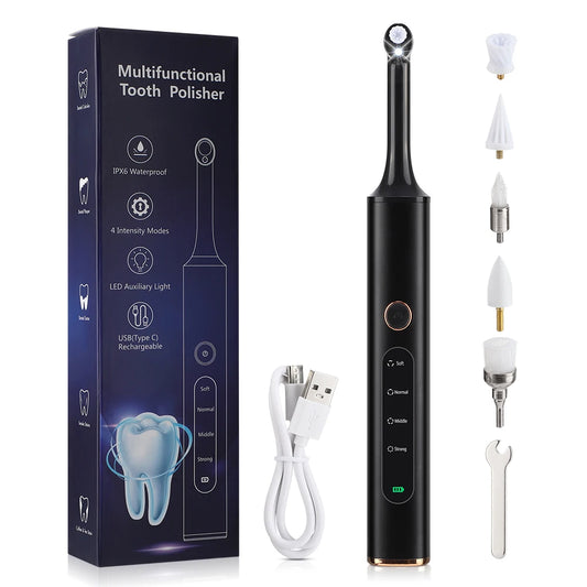 Electric Dental Teeth Polisher Ultrasonic Teeth Cleaner Oral Irrigator Calculus Stain Plaque Remover Tartar Teeth Whitening Kits