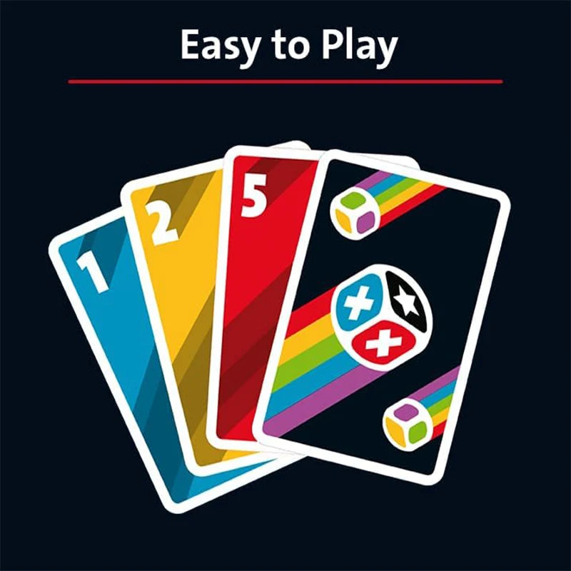 Push Card Game Family Board Game for Adults and Teens 2-6 Players Strategy Fun Age 8 Years Up