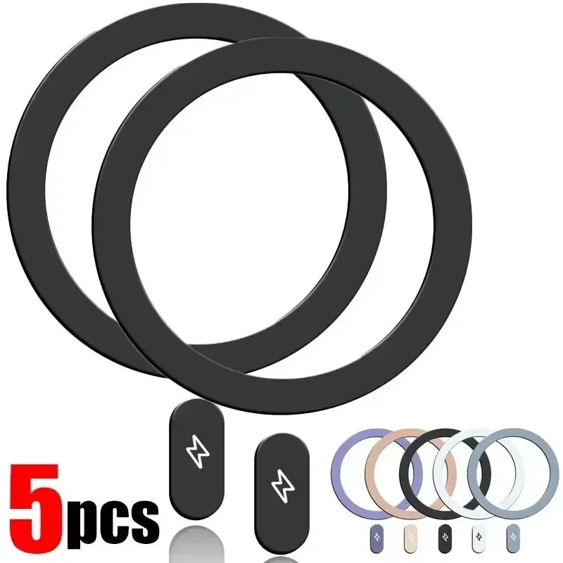 Magnetic Metal Plate Ring for Magsafe Wireless Charger Iron Sheet Sticker Magnet Cellphone Holder for IPhone 17 16 15 13 Pro Max