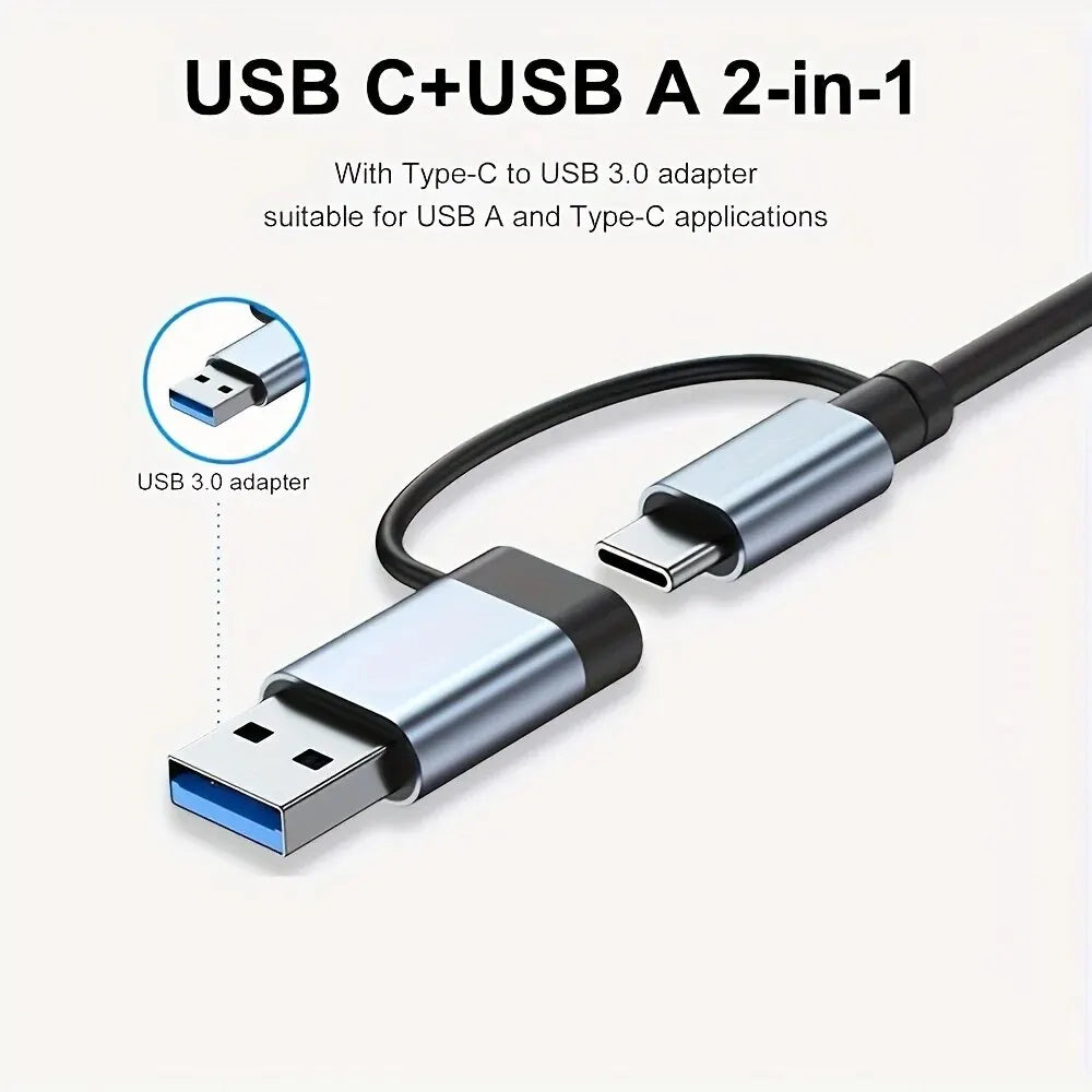 USB 3.0 HUB Type C to 7 Ports USB HUB USB3.0 Adapter Multi Splitter High Speed 5Gbps With PD USB C For Macbook Pro Air PC Laptop