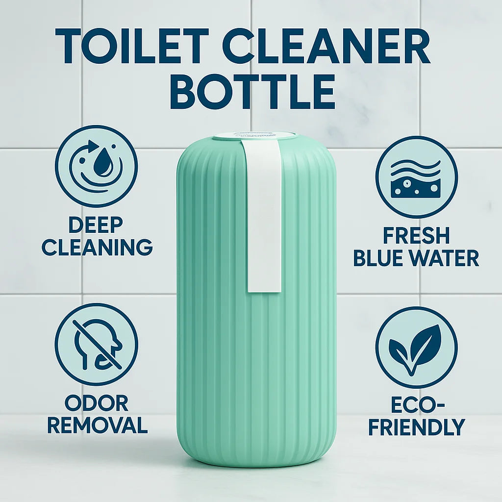 Automatic Toilet Cleaner Bottle | Deep Cleansing, Odor Removal, Long-Lasting Fresh Blue Water, Eco-Friendly Bathroom Essential