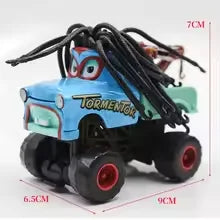 Pixar Cars 2 3 Wrestler Mater And Lightning Mcqueen Racing Series Metal Alloy Vehicle Toys For Kids High Legged Collectible Gift