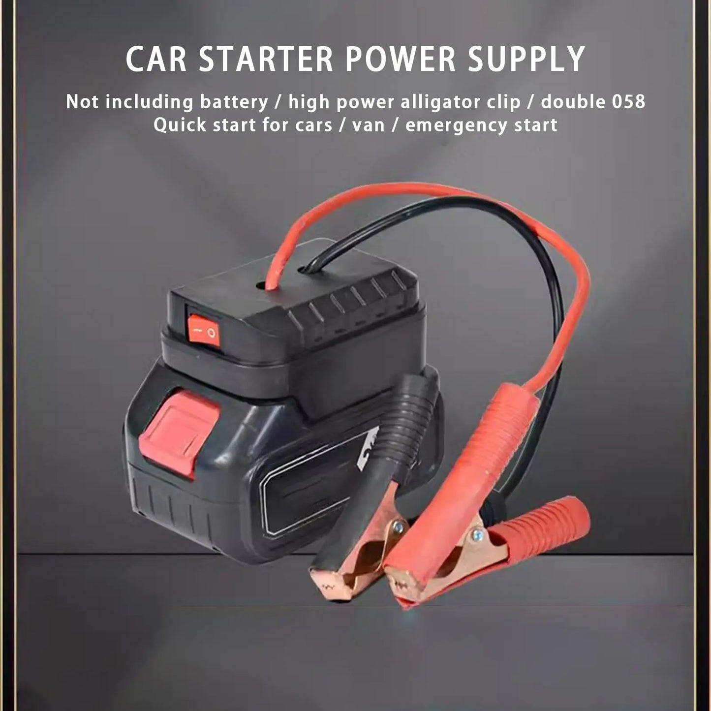 Igniter Jump Starter forMakita Lithium Battery Booster Cable Adapter 2 USB Electric Wrench/Hammer Car Emergency Start Power