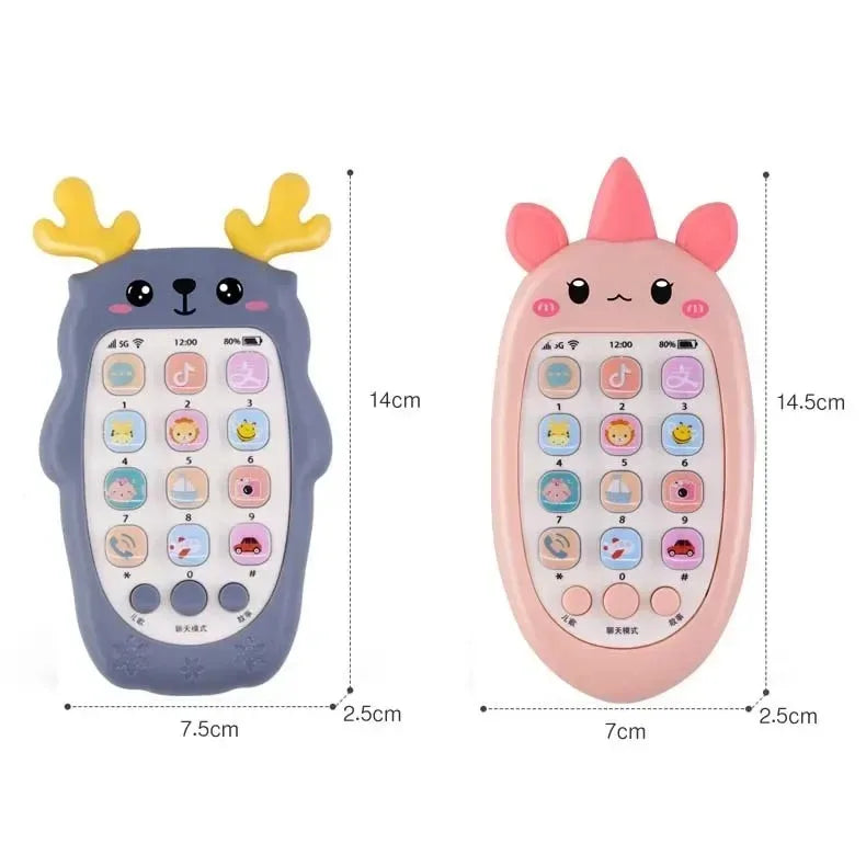 Baby Phone Toys Bilingual Telephone#Teether Music*Voice Toy_Early Educational Learning.Machine&Electronic*Children Gift Baby Toy