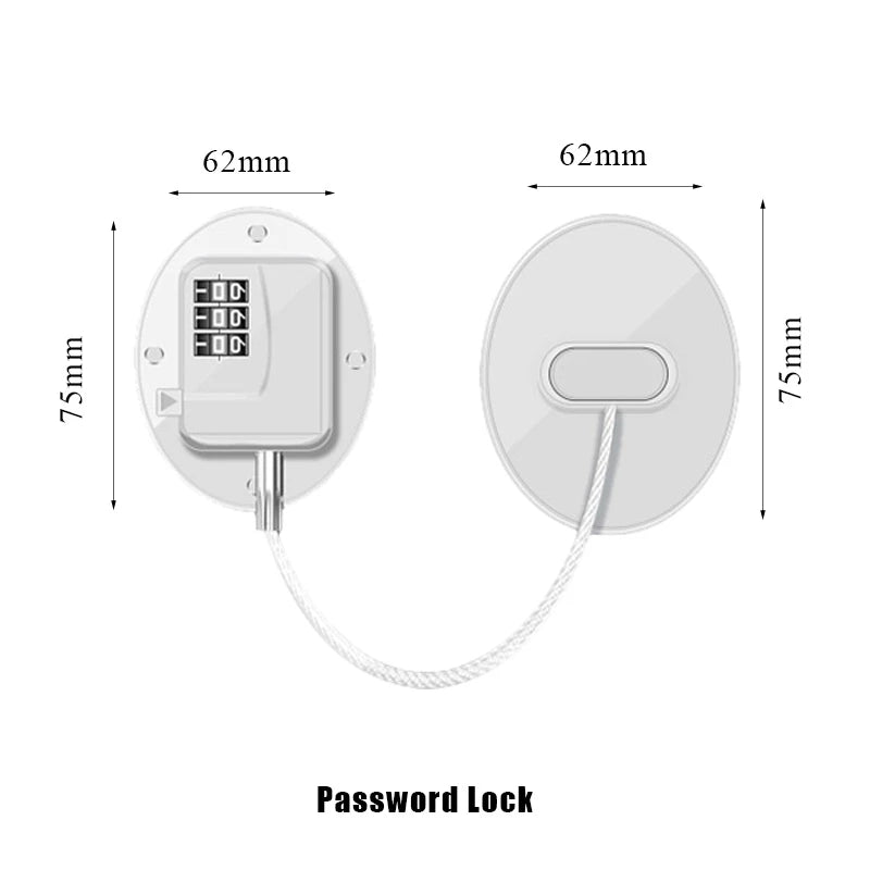 Baby Safety Password Lock Multi-Functional Door Window Kids Protection Locks Anti-Pinch Hand Drawer Refrigerator Cabinet Buckles