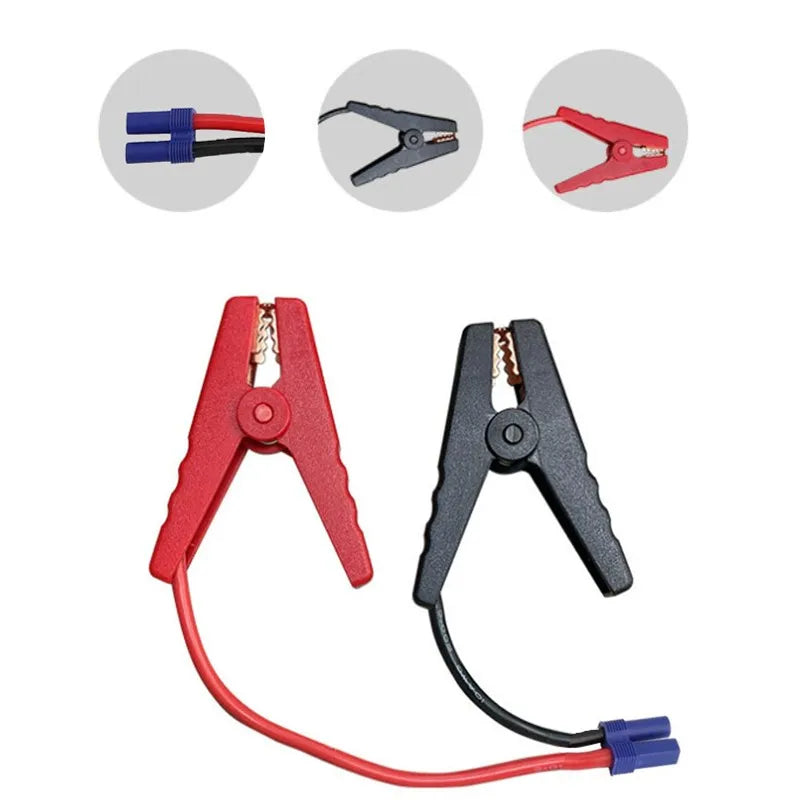 Car Jump Starter Cable with Clamps Booster Cable EC5 Plug Connector Prevent Reverse Charge Module for Auto Battery Jump Start