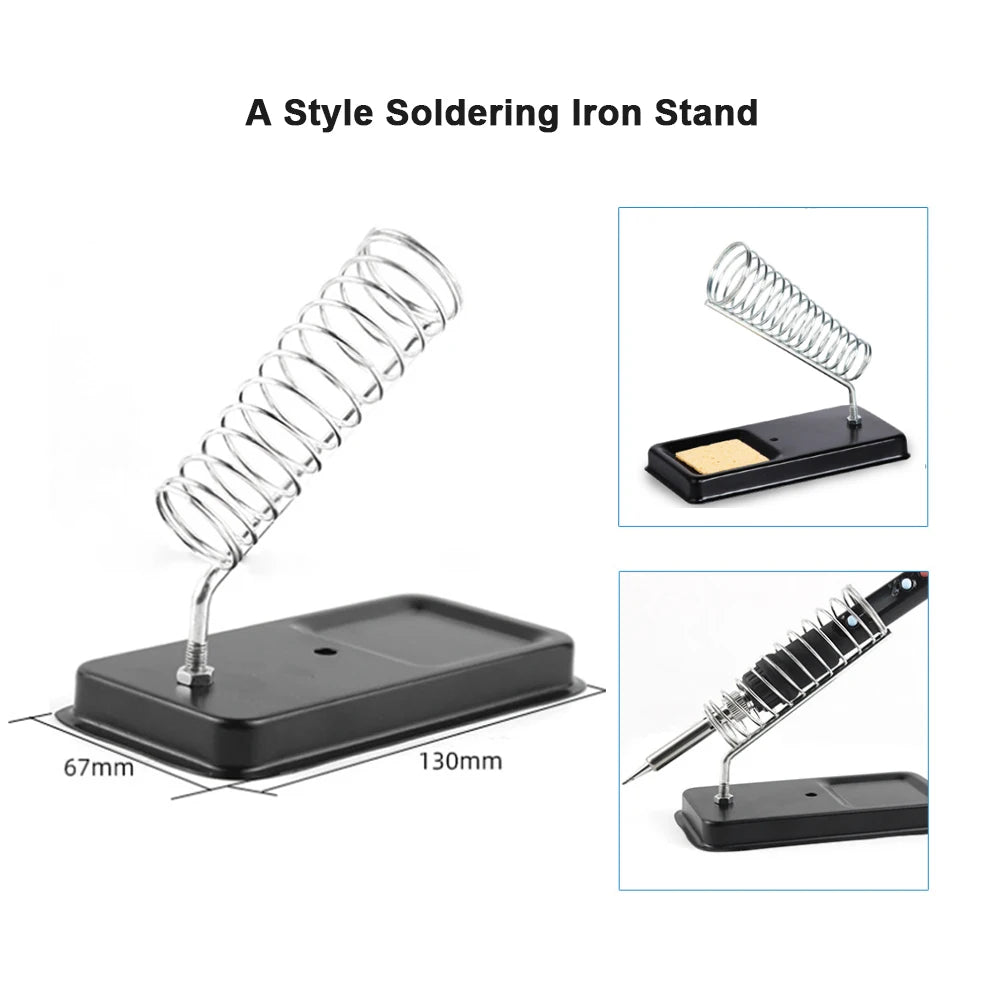 LCD Digital Adjustable Temperature 80W Soldering Iron Electric Welding Tools Solder Wire Tweezers DIY Hand Tool