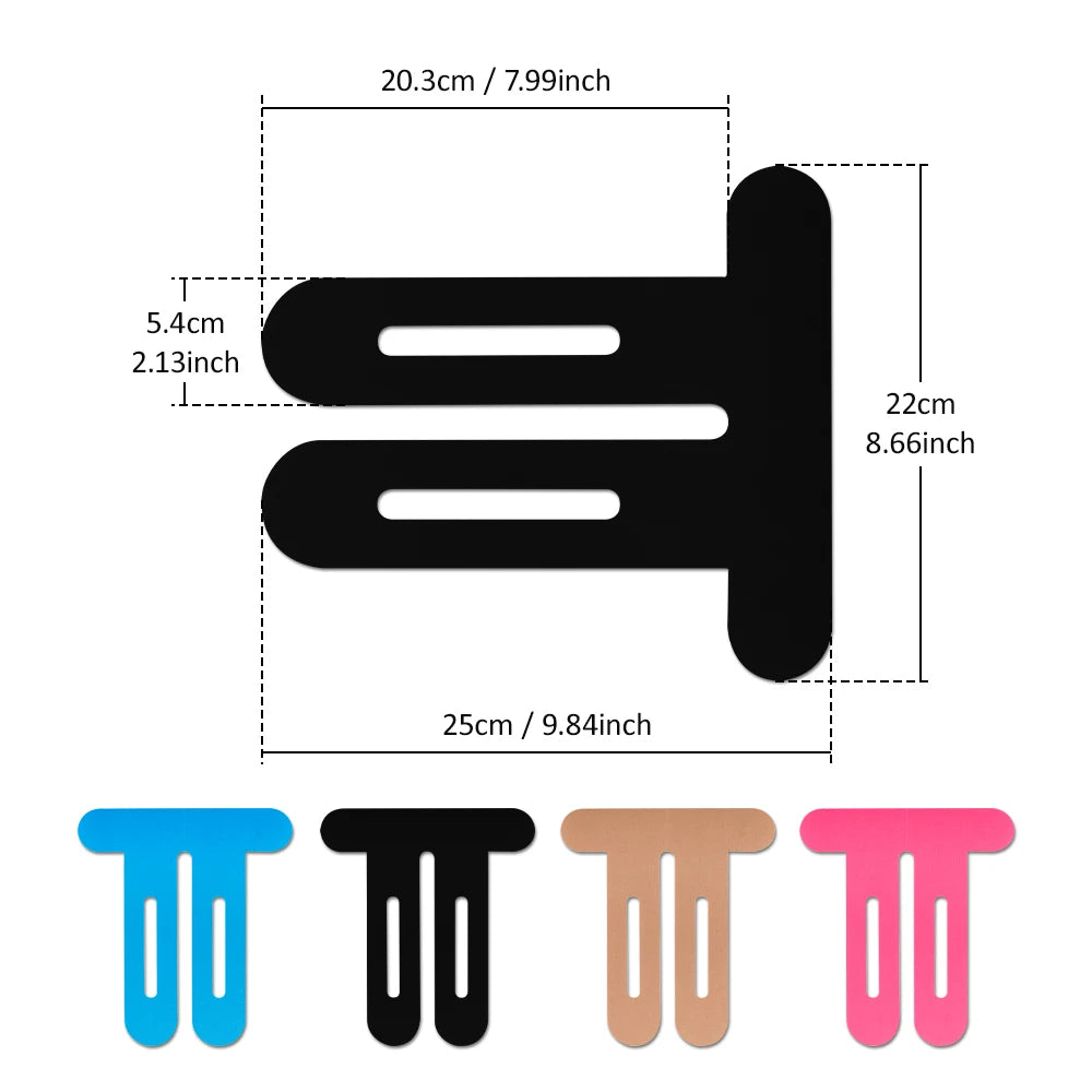 5PCS Elastic Knee Support Tape - Precut Kinesiology Knee Stickers for Stability & Joint Protection, Breathable & Hypoallergenic