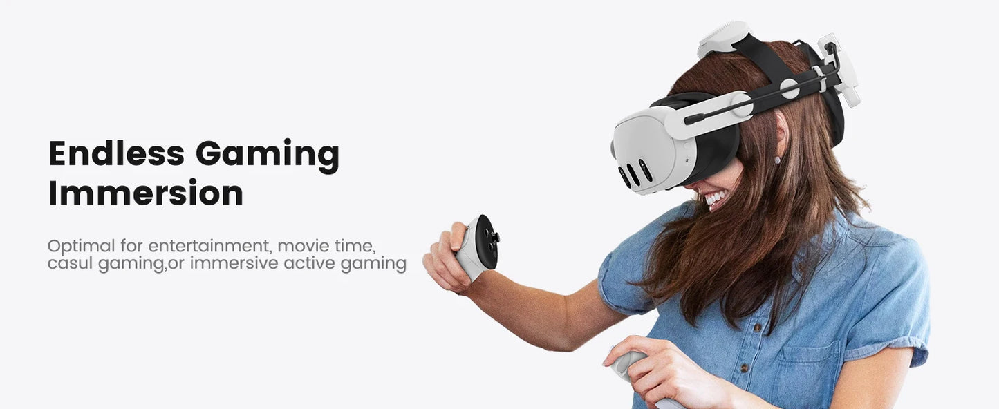 BEBONCOOL Adjustable Head Strap for Meta Quest 3S/Quest 3/Quest 2 Headstrap for VR Headset Accessories Enhanced Support