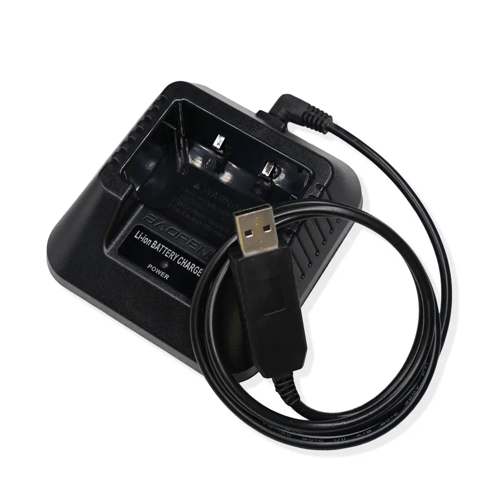 Original USB Adapter UV-5R Charger Pofung Two Way Radio UV5R Walkie Talkie Baofeng UV 5R Li-ion Battery Charger Accessories