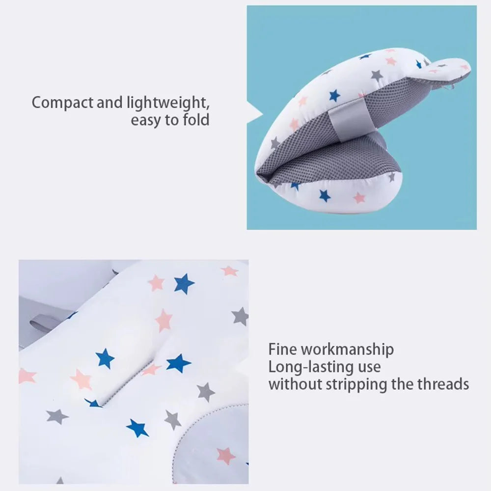 PANGDUBE Baby Bathtub Pad Newborn Bath Support Cushion Adjustable Reclining Shower Seat Bathtub Float for Infants 0-12 Months