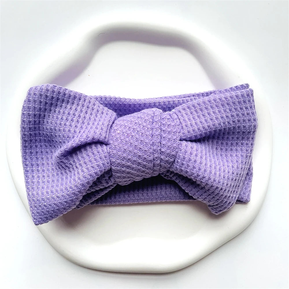 Baby Girl Bow Headband for Children Newborn Baby Turbans for Babies Solid Big Bowknot Headbands Infant Baby Hair Accessories