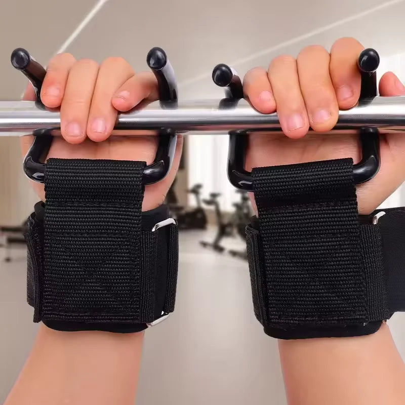 1/2pc Dumbbell Wrist Guard Non-Slip Weight Lifting Hooks  Of Deadlift Chin And Fitness Hook Training Pull-Up & Fitness Training