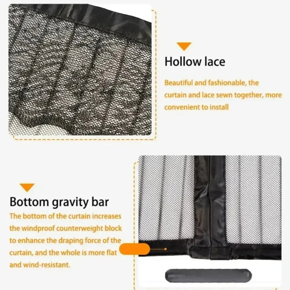 Anti Mosquito Magnetic Door Screen Invisible Mesh Curtain No Punching Auto Closing Insect Fly Bug Protector for Bedroom Entry