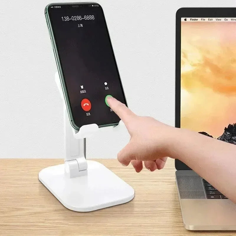 Настольная подставка для мобильного телефона iPhone, iPad, Xiaomi, регулируемая, складная, универсальная, для использования на столе.