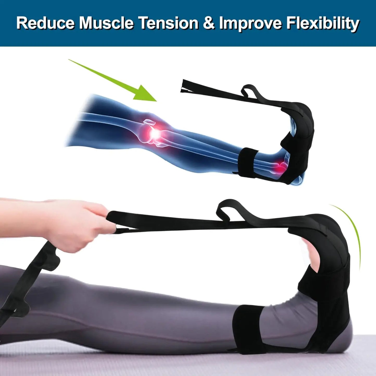 Yoga Stretching Bands Relieve Leg and Foot Tension, Yoga, Pilates, and Rehabilitation Training Leg and Foot Stretching Bands