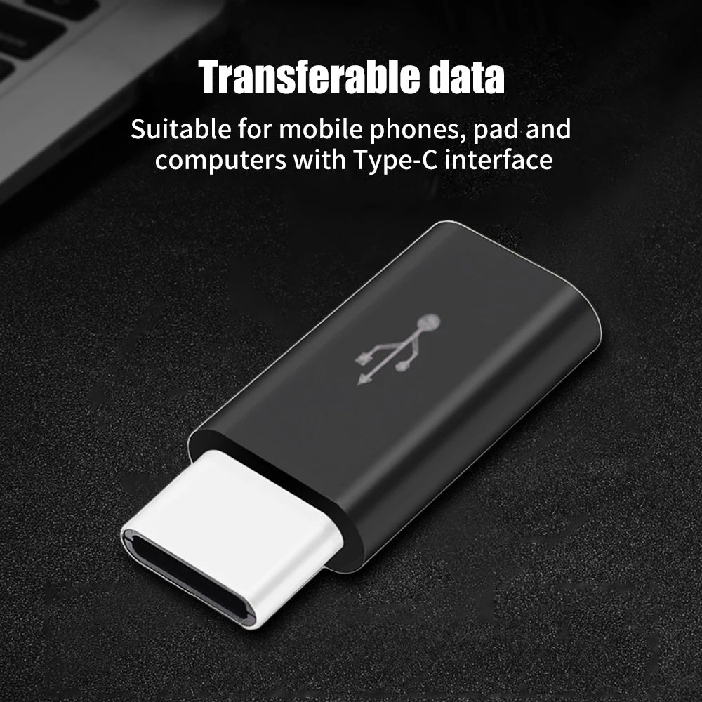 USB Type C To Micro USB Adapter for Phone Tablet Android Charger Data Cable Adapter Micro USB Female To TypeC Male OTG Converter