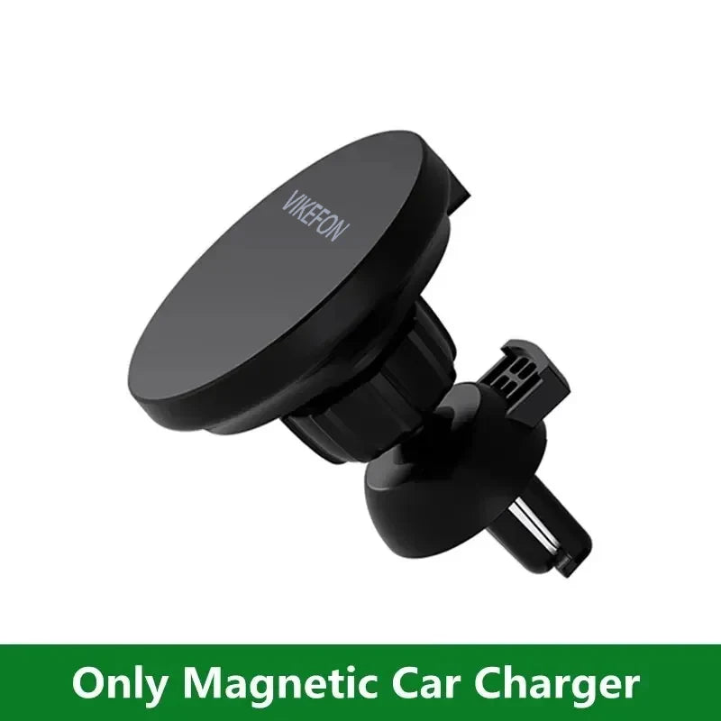 30W Magnetic Car Wireless Charger + Ring For iPhone 12 13 14 15 pro max mini Air Vent Car Phone Holder Stand Fast Car Charging