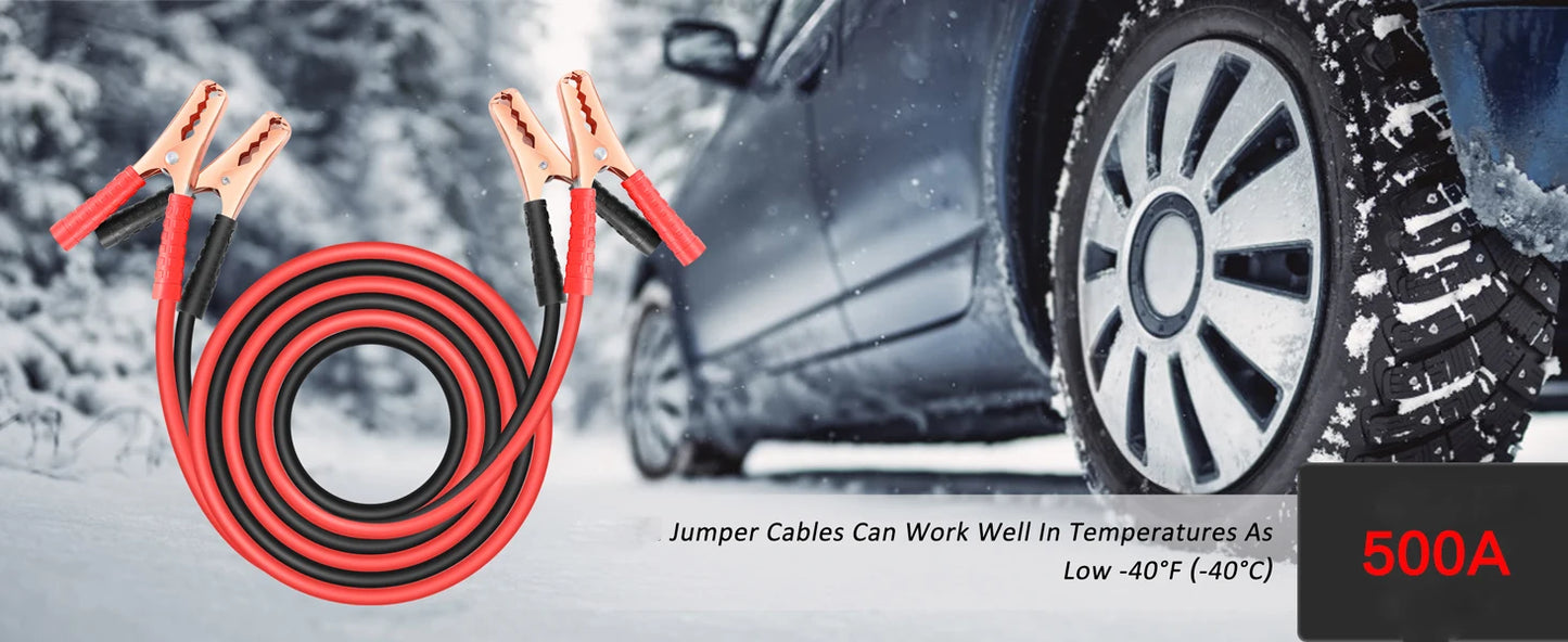 Car Battery Jump Starter Cable | For Car/SUV/Truck | Emergency Ignition | Quick Start Power Booster Cable-1.5m