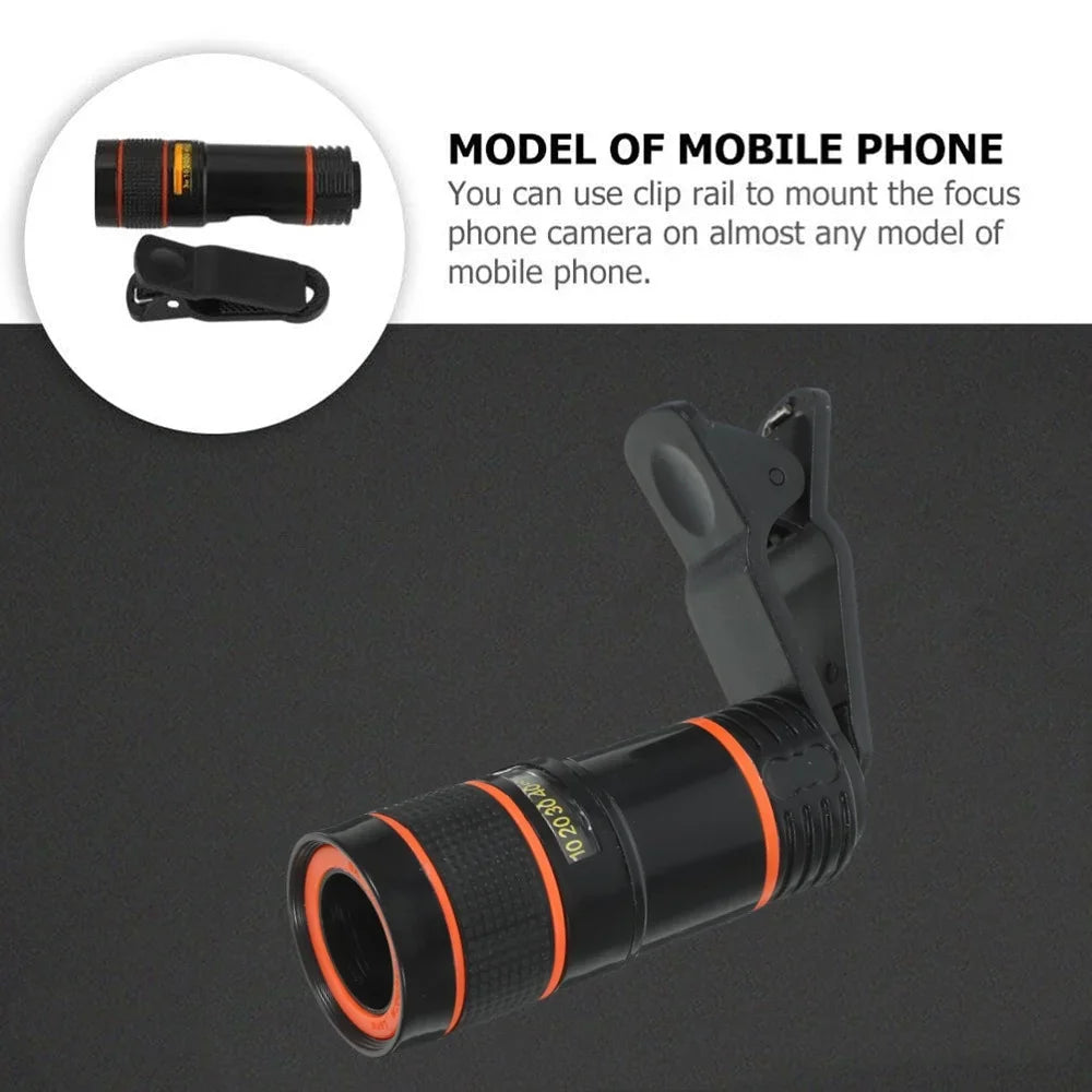 1pcs 18/28 Times Single Barrel Telephoto Lens External Camera, Suitable For Mobile Phones, Telescopes, Concert Shooting