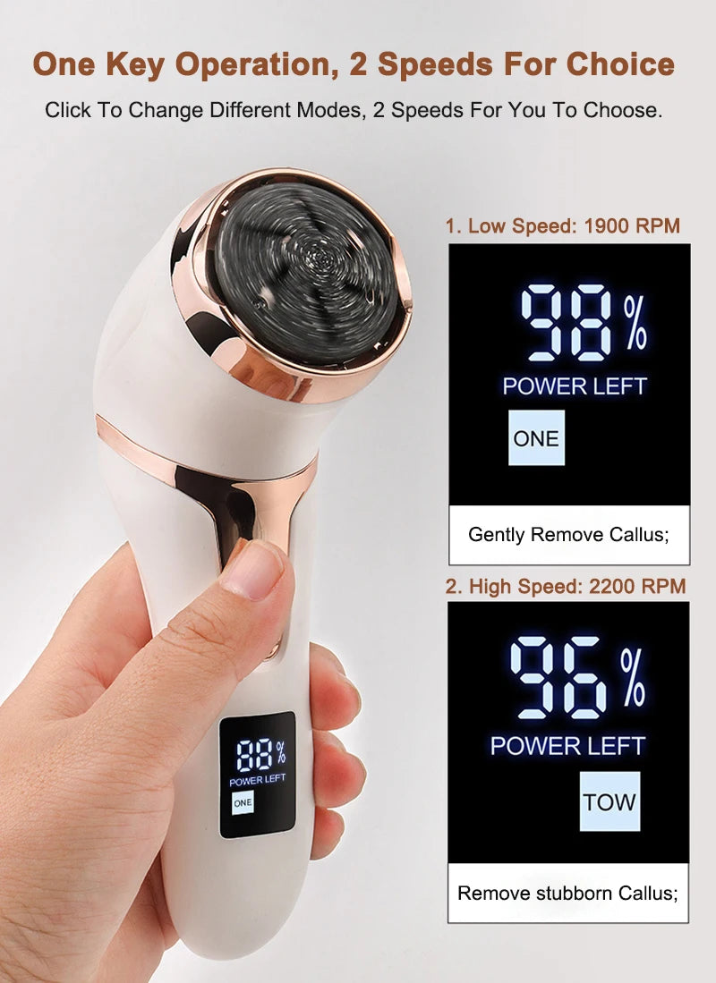Electric Pedicure Tools Foot Care File Leg Heels Remove Hard Cracked Dead Skin Callus Remover Feet Foot Files Clean Care Machine