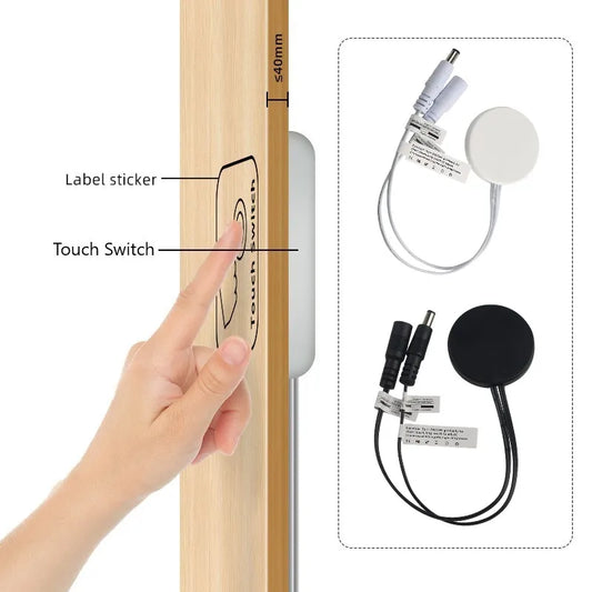 Hidden touch sensor DC12V/24V LED light touch dimmer switch for wooden furniture