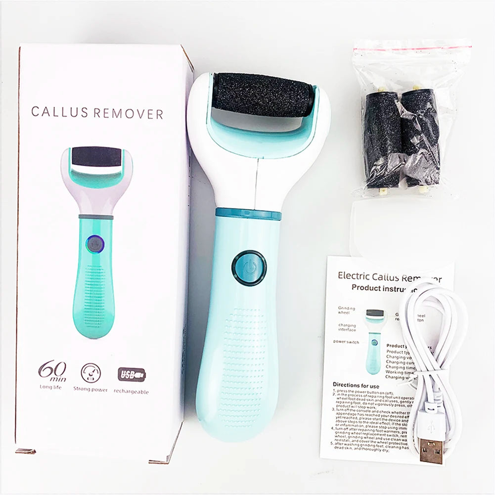 Electric Foot Grinder Dead Skin Remover Feet Scrubber Callus Pedicure Shaver Remove Dry Dead Cracked Safe Foot Care Repair