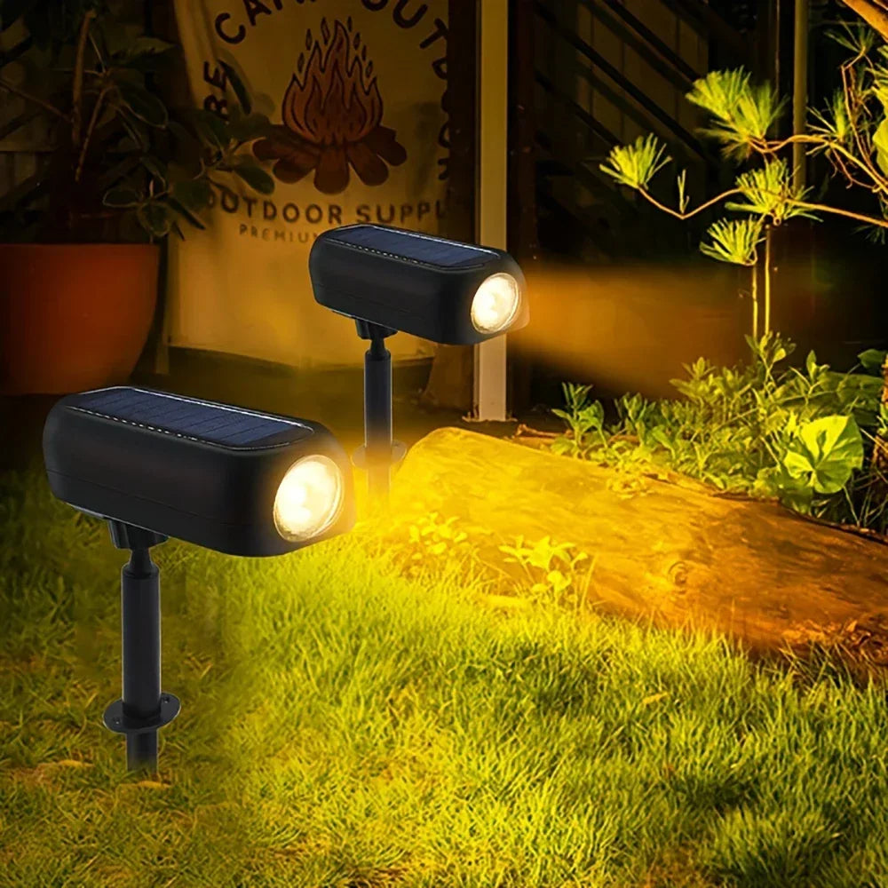 Solar LED Light Outdoor Solar Wall Light IP65 Green Garden Light Solar Spotlights Solar Uplights for Trees Pathway Yard