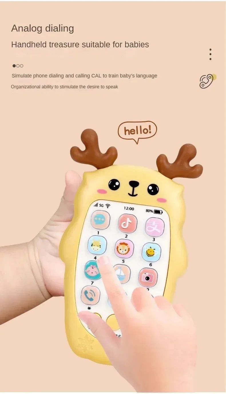 Baby Phone Toys Bilingual Telephone#Teether Music*Voice Toy_Early Educational Learning.Machine&Electronic*Children Gift Baby Toy