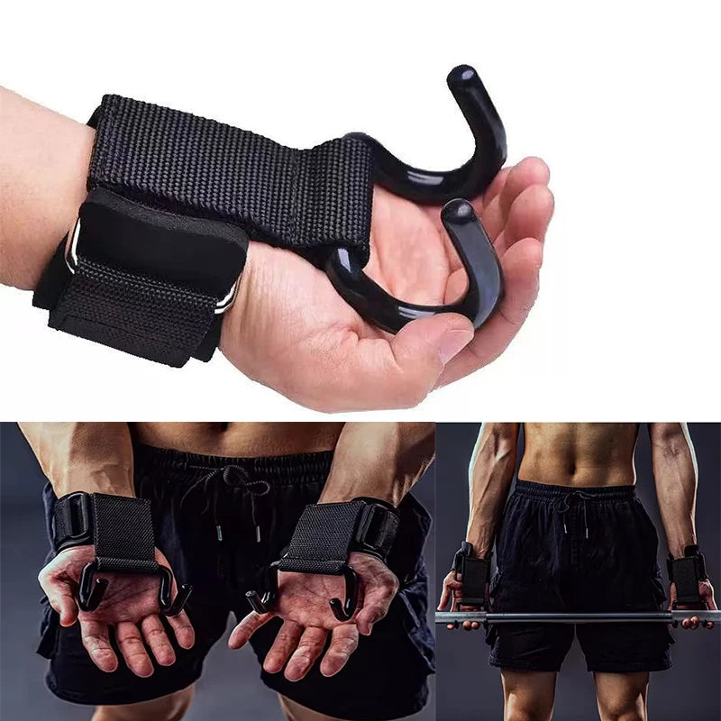 1/2pc Dumbbell Wrist Guard Non-Slip Weight Lifting Hooks  Of Deadlift Chin And Fitness Hook Training Pull-Up & Fitness Training